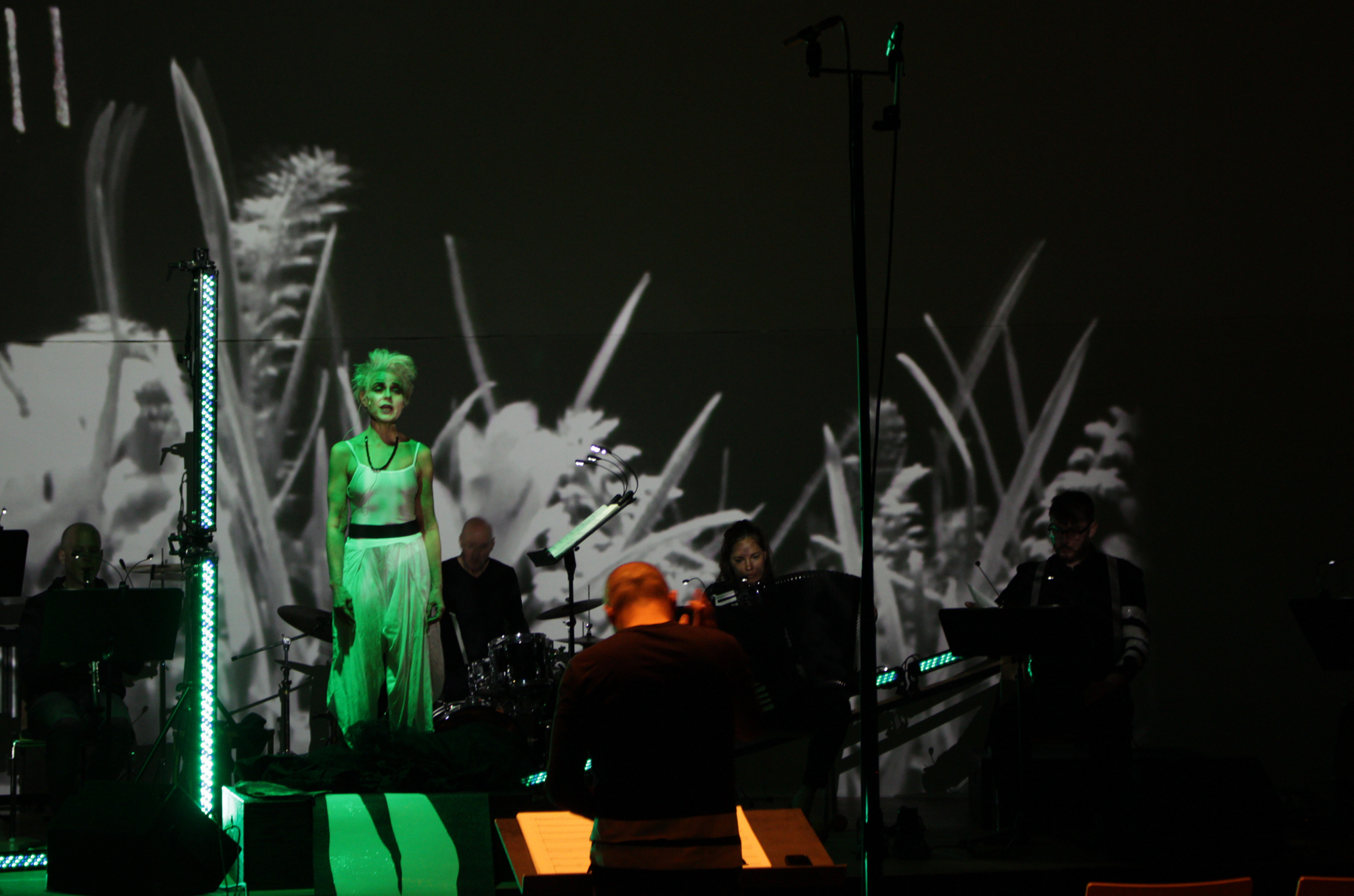 Anna Clementi im Festival "Stimmung" in einer Aufführung von Stepha Schweigers "The Mark on the Wall". Foto: Michele Ucchedu