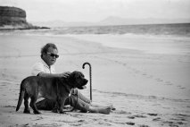Willy Brandt im Erholungsurlaub auf der Insel Fuerteventura,1972
