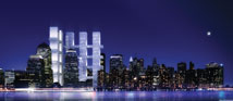 "World Trade Center Proposal": Courtesy Richard Meier & Partners Architects LLP, Eisenman Arhcitects, Gwathmey Siegel & Associates, Steven Holl Architects