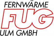 Logo der Fernwärme Ulm GmbH. Sponsor der Ausstellung 