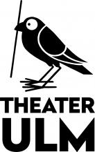 Logo des Theaters Ulm: Vogel mit Halm über dem Schriftzug Theater Ulm