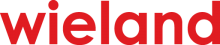 Logo der Firma Wieland: Roter Schriftzug auf weißem Grund 